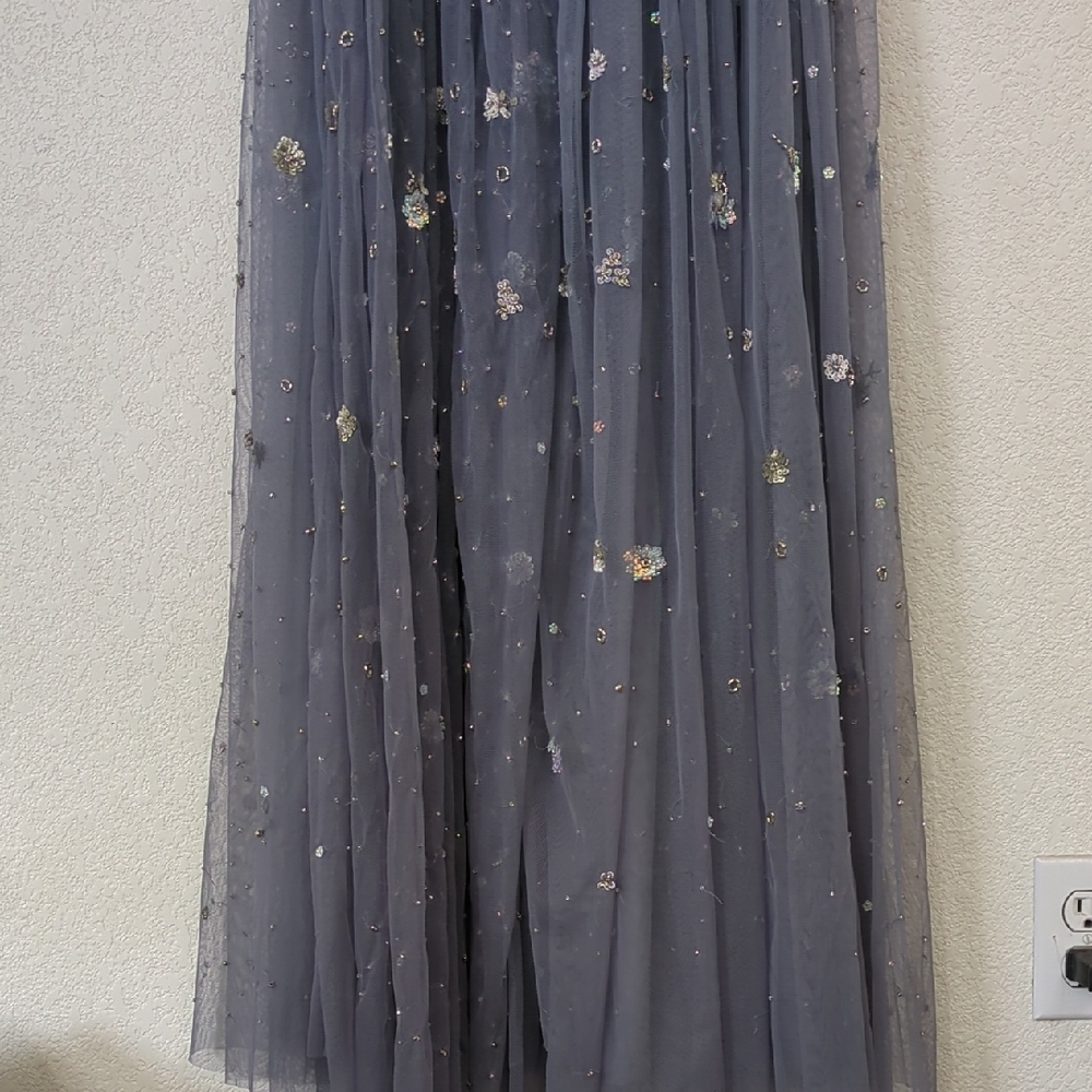 Needle & Thread Blue Embellished Maxi Dress - Picture 5 of 8